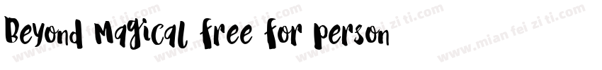 Beyond Magical free for personal us字体转换